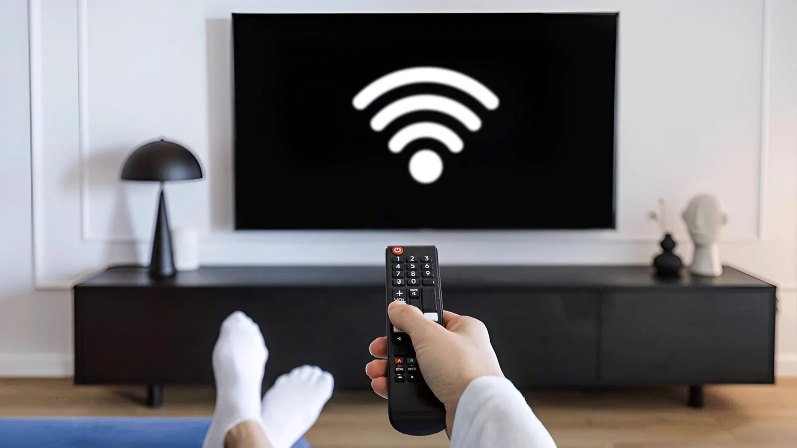 Conexión Wi-Fi y Smart TV en la cabaña